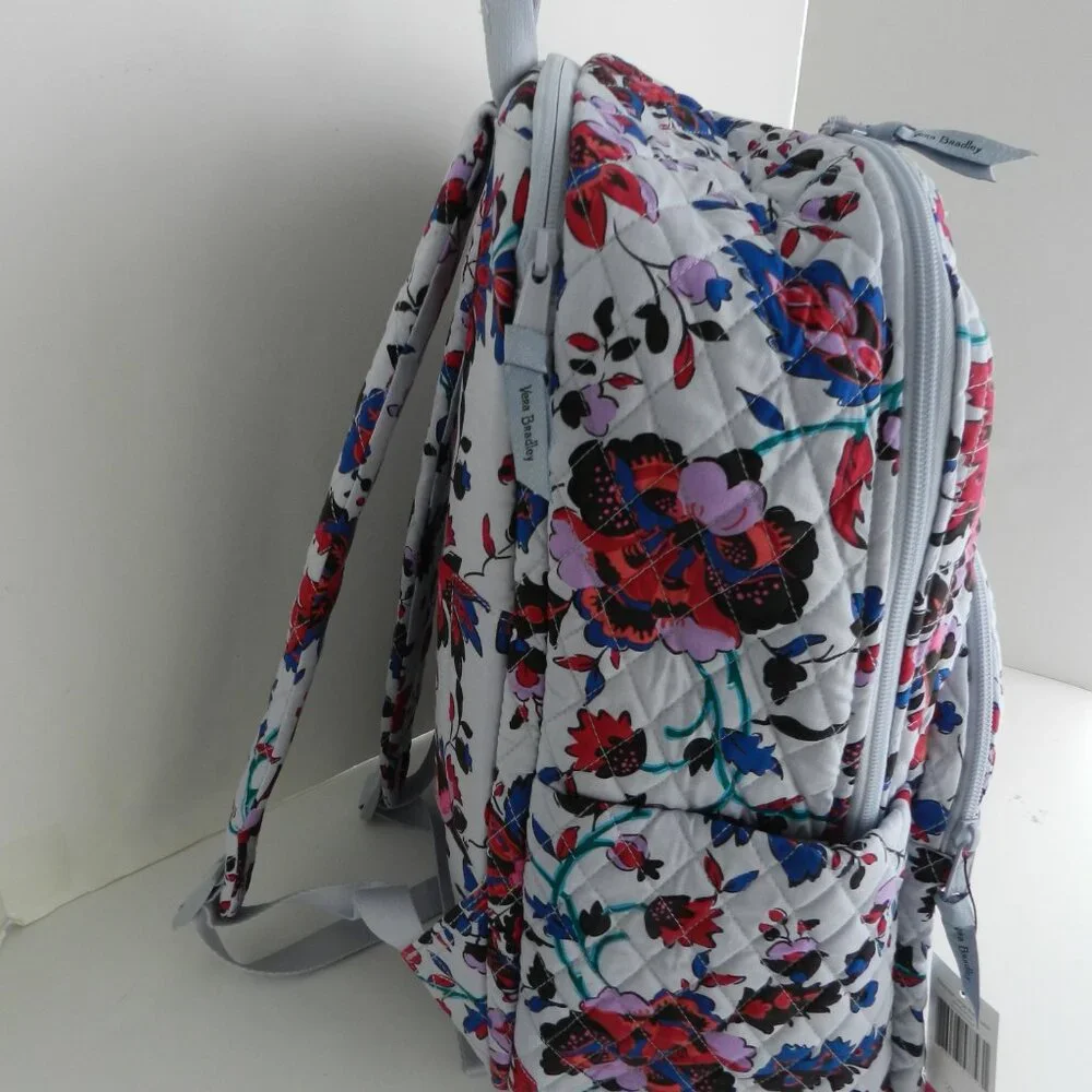 Vera Bradley Essential LARGE Backpack Laptop Backpack in Vineyard Floral